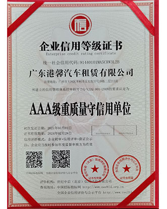 AAA service and trustworthy unit certificate